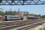 Northbound Amtrak Saluki at Homewood Station